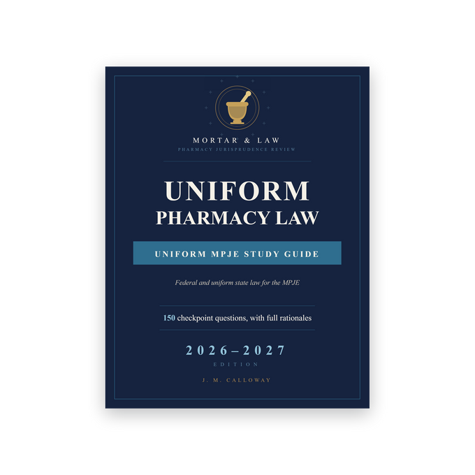 Uniform MPJE study guide cover
