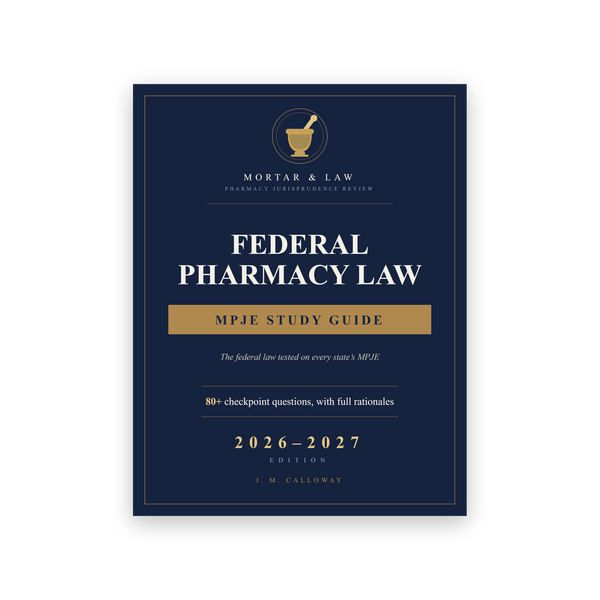 Federal Pharmacy Law study guide cover