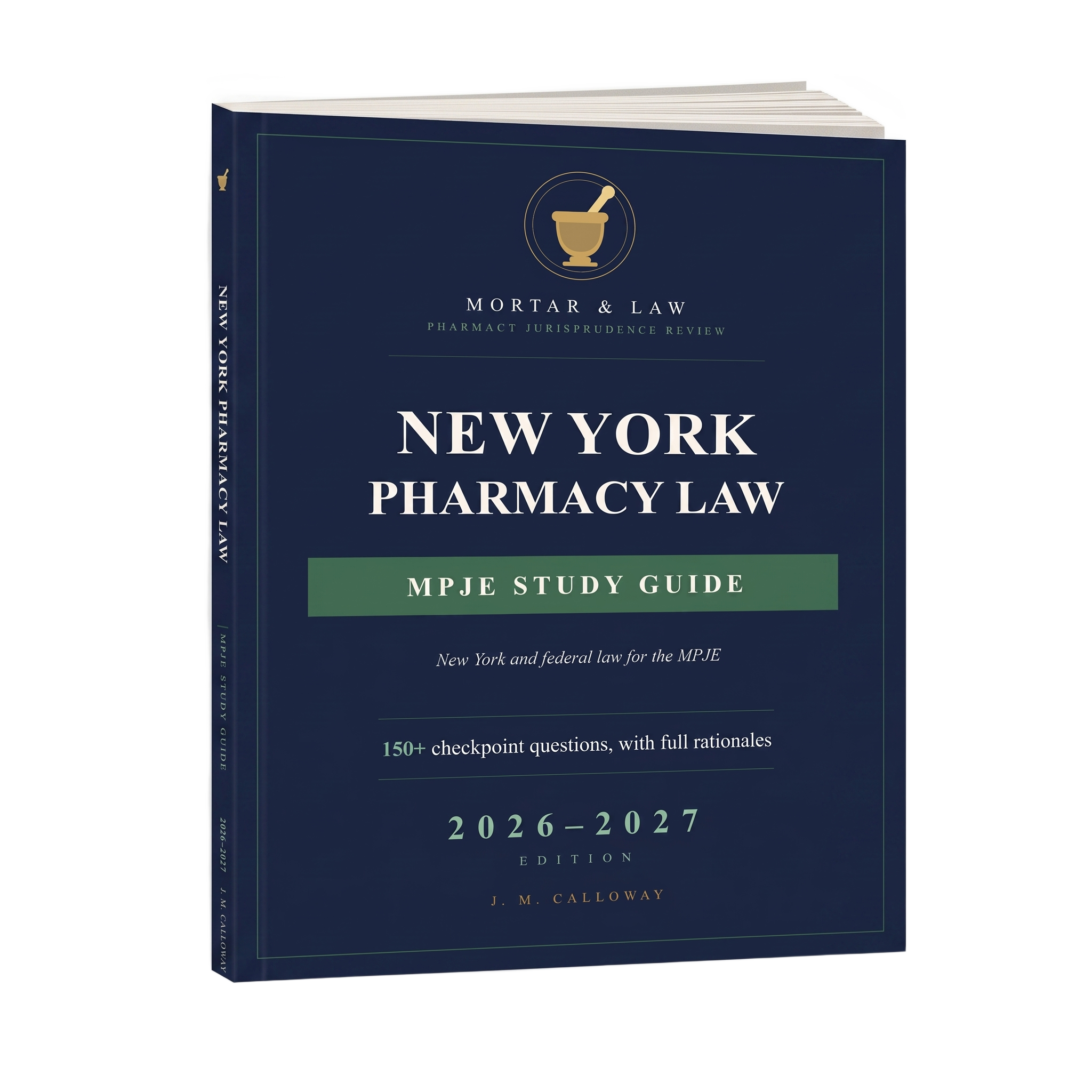 New York Pharmacy Law: A New York MPJE Study Guide 2026-2027