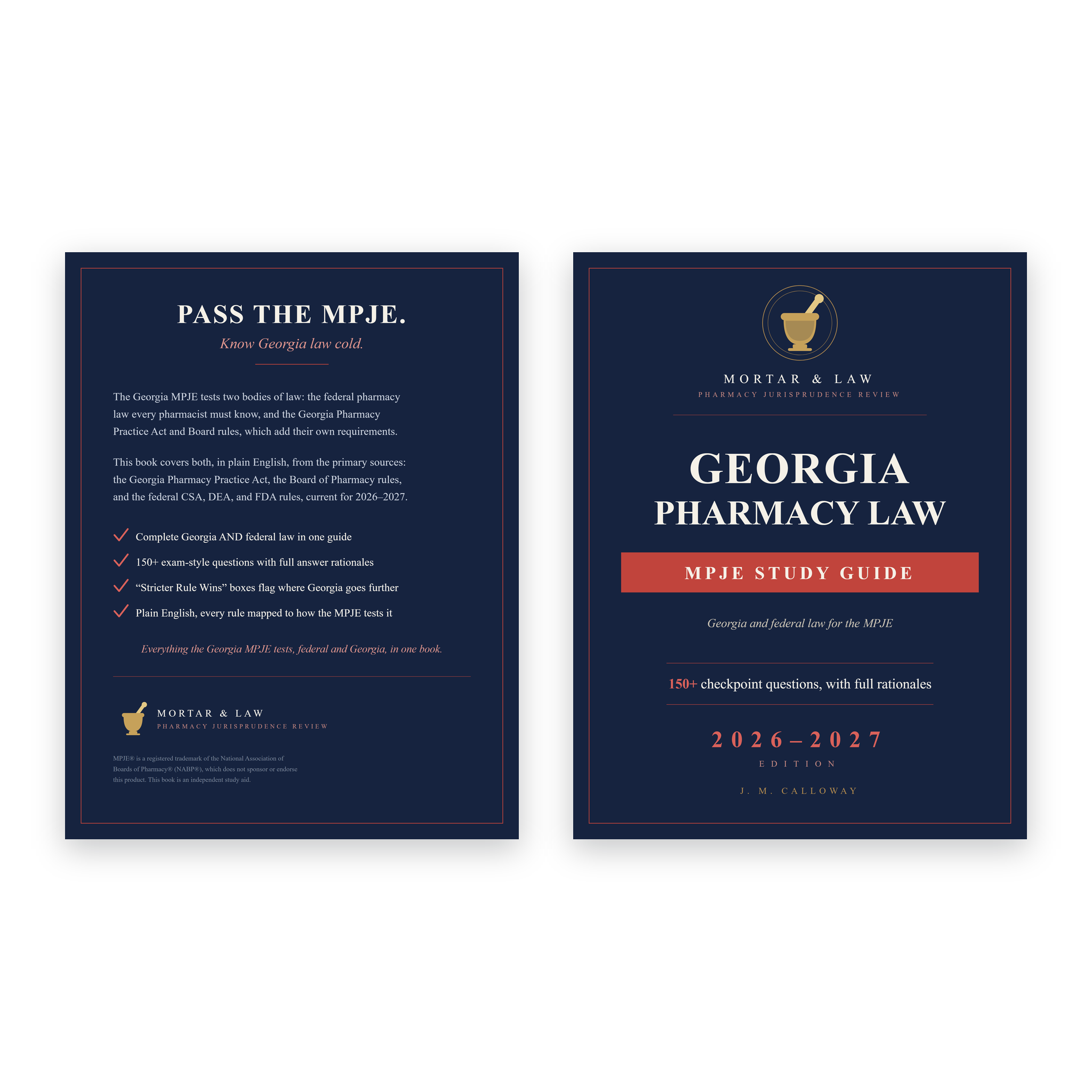 Georgia Pharmacy Law: A Georgia MPJE Study Guide 2026-2027