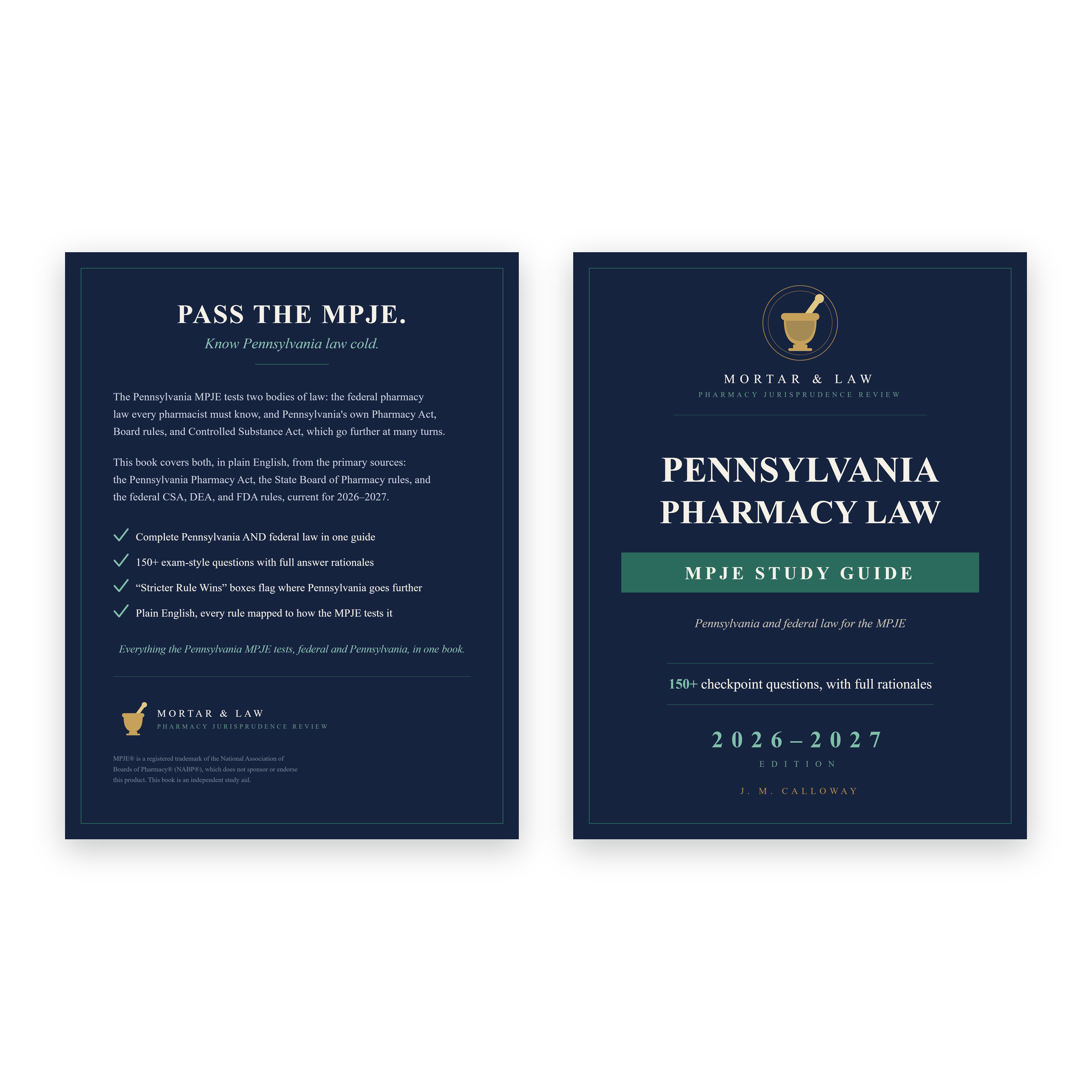 Pennsylvania Pharmacy Law: A Pennsylvania MPJE Study Guide 2026-2027
