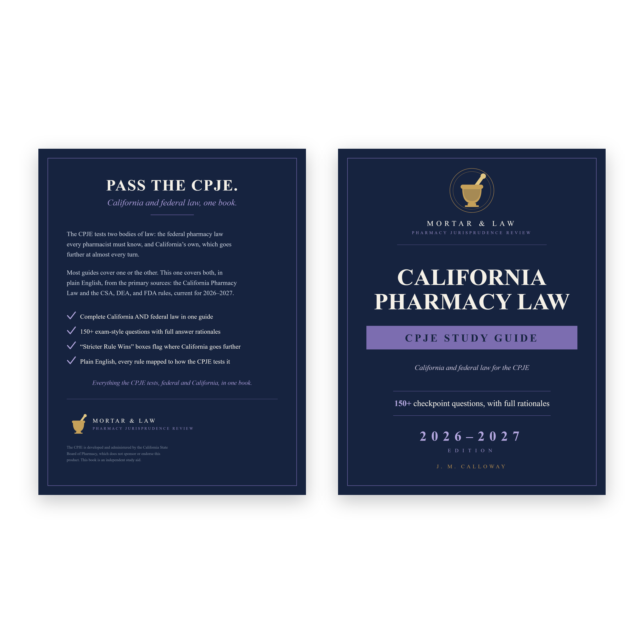 California Pharmacy Law: A CPJE Study Guide 2026-2027