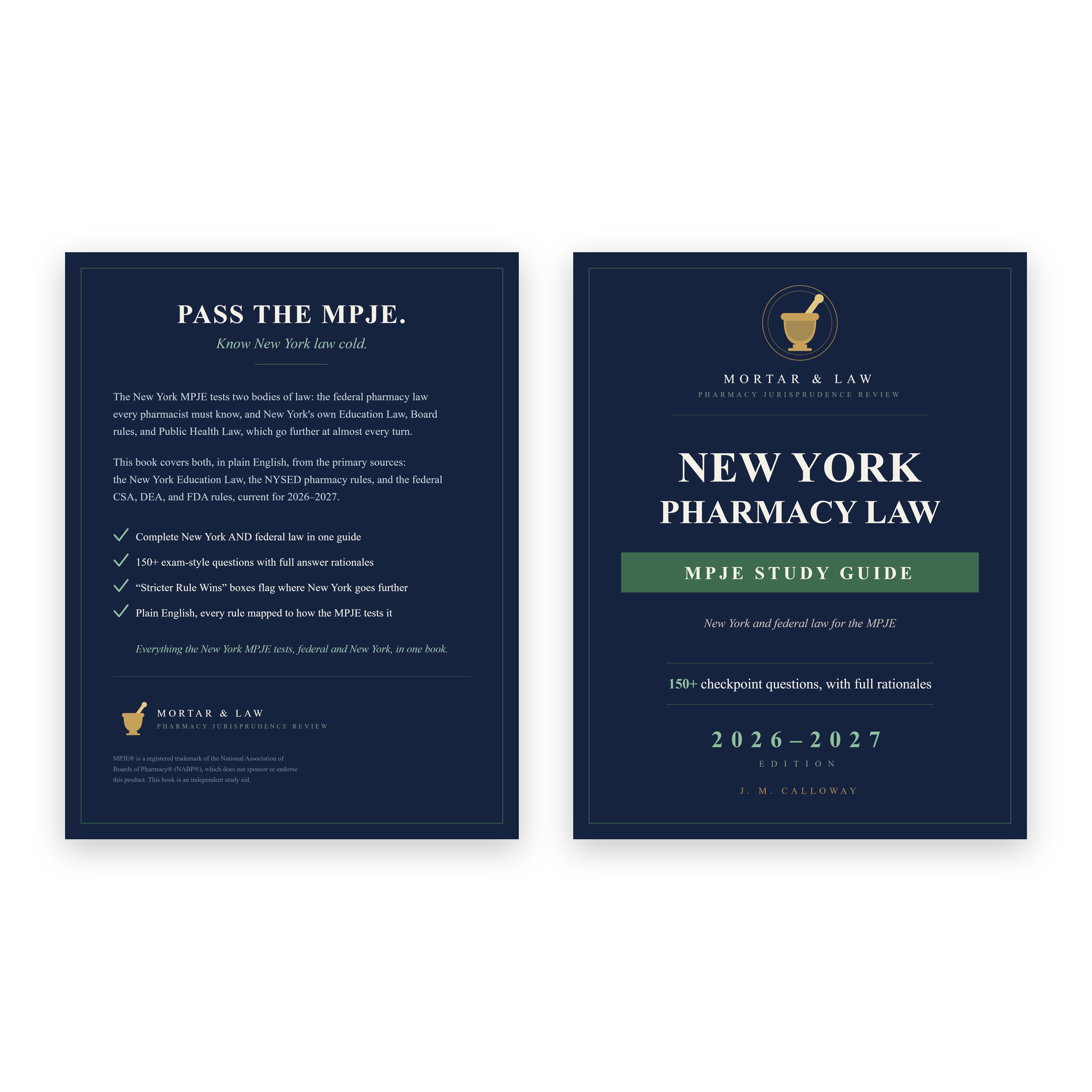 New York Pharmacy Law: A New York MPJE Study Guide 2026-2027