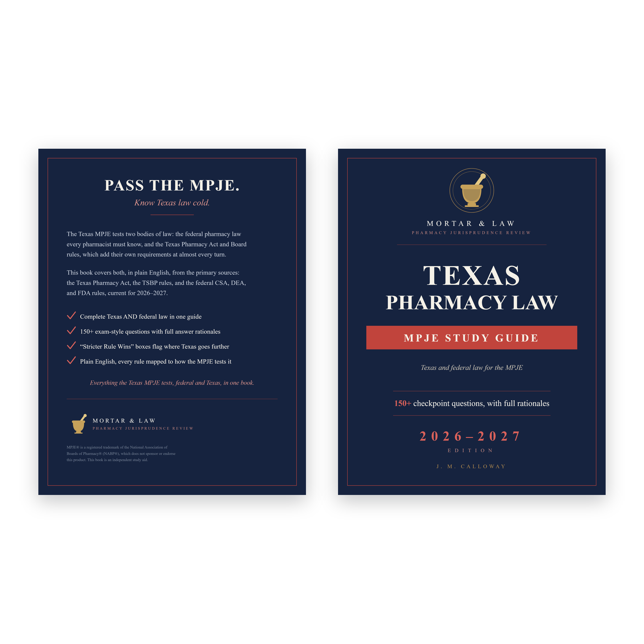 Texas Pharmacy Law: A Texas MPJE Study Guide 2026-2027