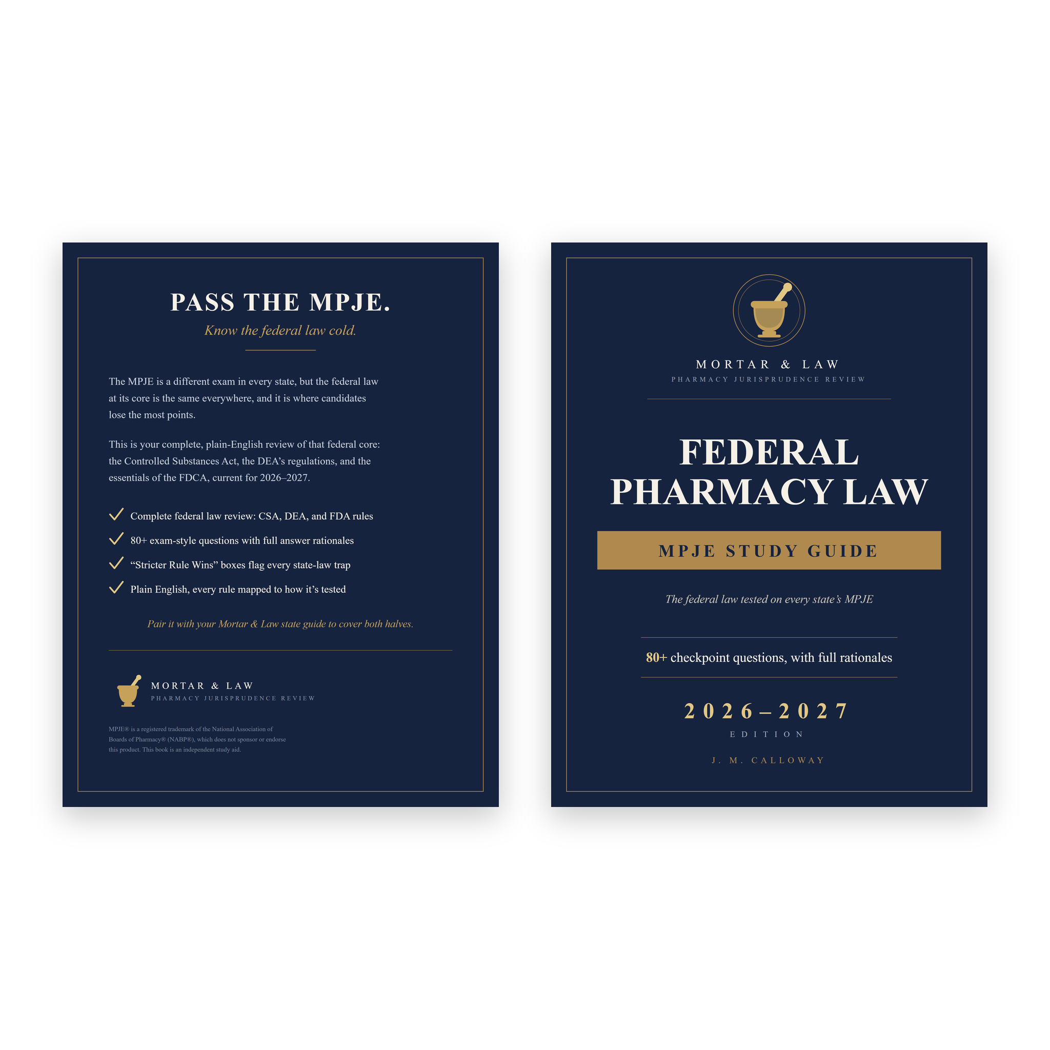 Federal Pharmacy Law: The MPJE Foundation 2026-2027